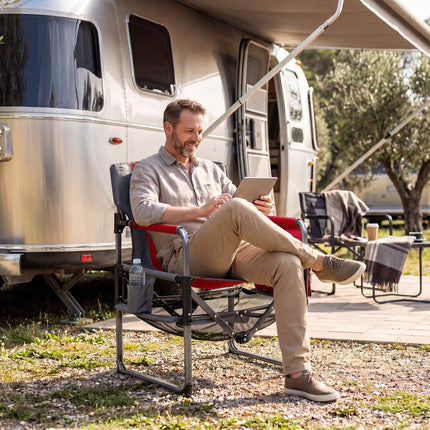 Heavy Duty Camping Chair with Cup Holder and Side Pocket