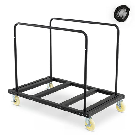 Heavy Duty Folding Table Cart with Lockable Wheels