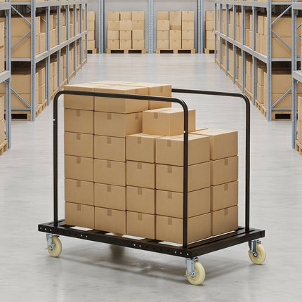 Heavy Duty Folding Table Cart with Lockable Wheels