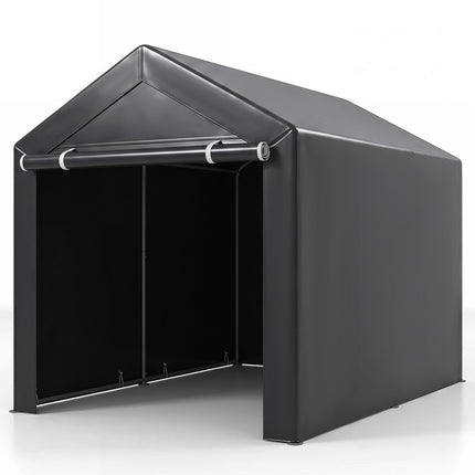 Heavy-Duty Portable Storage Shed, Dark Gray, 7.2 x 5.2 x 5.7 ft