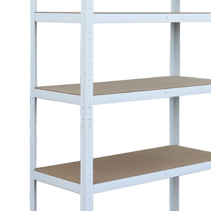 Odolný ocelový regál, 5 nastavitelných pater