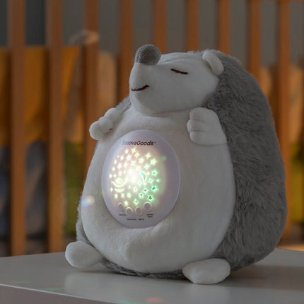 Plyšový ježek s bílým šumem a projektorem nočního světla Spikey InnovaGoods