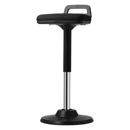 Height-Adjustable Wobble Chair with Handle, Black