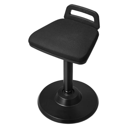 Height-Adjustable Wobble Chair with Handle, Black