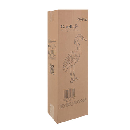 Heron Garden Figurine, 66 cm Gray PE, Stake-Mounted