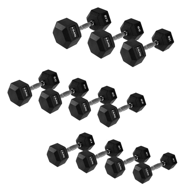 Hexagonální činka 16 kg – odolná, proti odkutálení