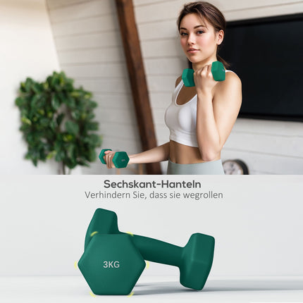 Sada hexagonálních činek se stojanem – páry 1kg, 2kg, 3kg
