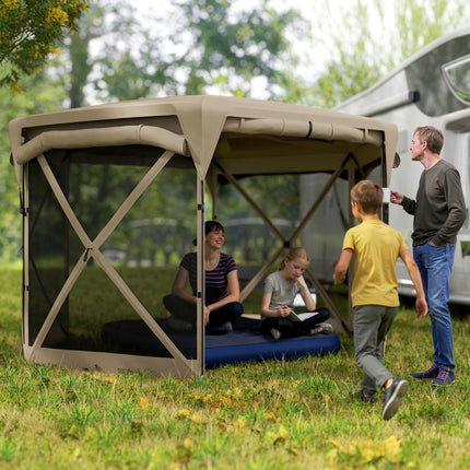 Šestihranný pop-up pavilon 3.5x3m, vodotěsný zahradní stan UV30+