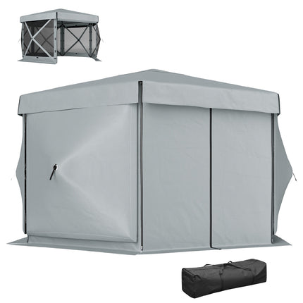 Šestihranný pop-up altán, 3.6x3m, vodotěsný stan UV30+