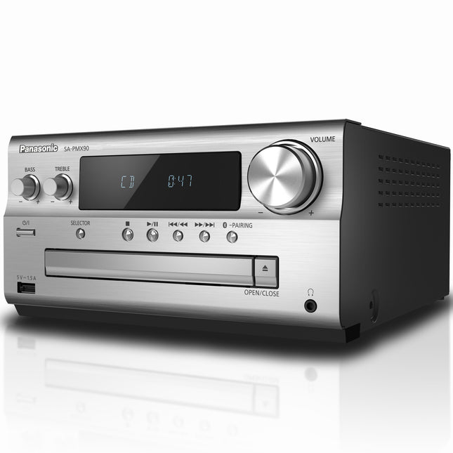 Hi-Res Audio stereo systém s Bluetooth a CD přehrávačem