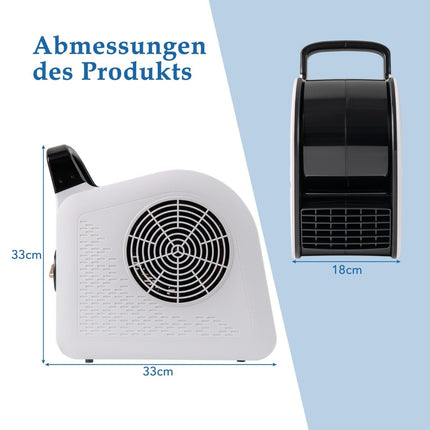 Vysokorychlostní podlahový ventilátor, 130W, 3 rychlosti, otočný 185°
