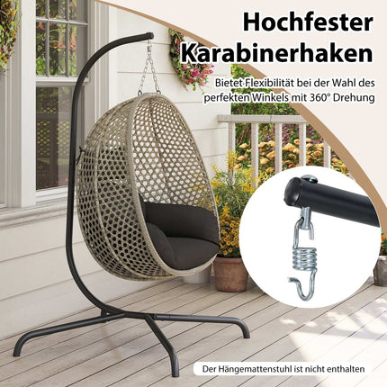 Hängesesselgestell Metall, 360 Drehung, 180 kg Kapazität