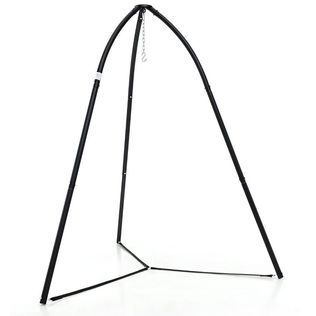 Hängesesselgestell, Metall, Dreibein, 200 kg, Schwarz
