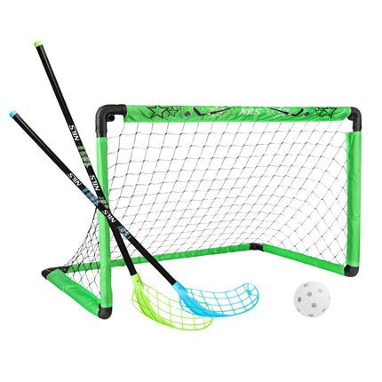 Hockeyspiel-Set mit Tor, 2 Schlägern & Ball