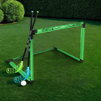 Hockeyspiel-Set mit Tor, 2 Schlägern & Ball