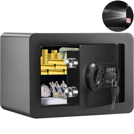 Home Safe 0.5 Cu Ft, Steel, Digital Keypad, 2 Keys