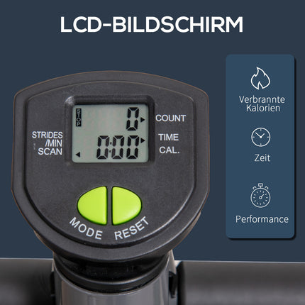 Stepper tréninkový stroj s LCD, madlem, nosnost 100 kg