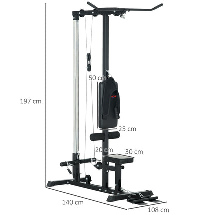 Domácí posilovna, veslovací trenažér, bez závaží, fitness vybavení do domácnosti, ocel, syntetická kůže, černá