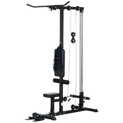 Domácí posilovna, veslovací trenažér, bez závaží, fitness vybavení do domácnosti, ocel, syntetická kůže, černá