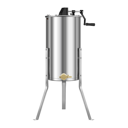 Honey Extractor, 2-Frame Manual, Stainless Steel, Clear Lid