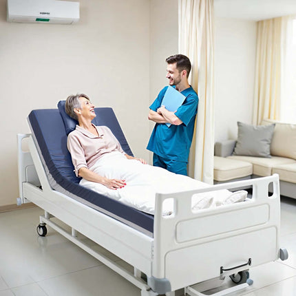 Hospital Bed Mattress, Waterproof Pressure Relief Foam, 650 lb
