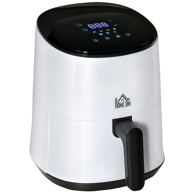 Horkovzdušná fritéza 2.5L, 1300W, nepřilnavý koš, bílá/černá