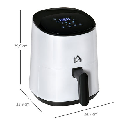 Horkovzdušná fritéza 2.5L, 1300W, nepřilnavý koš, bílá/černá