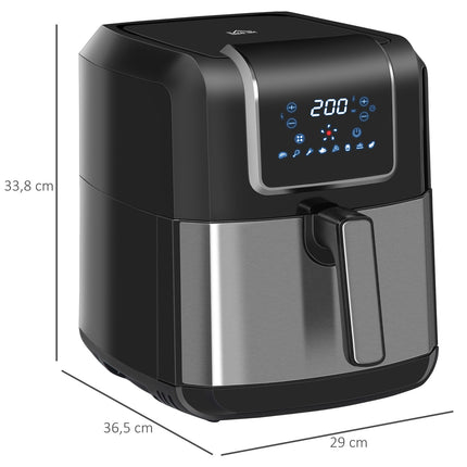 Horkovzdušná fritéza 6.5L, 1700W, LED displej, nepřilnavý koš