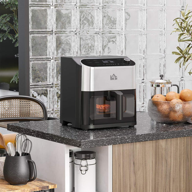 Horkovzdušná fritéza s dotykovým displejem, 6.5L, 1350W, nepřilnavý koš