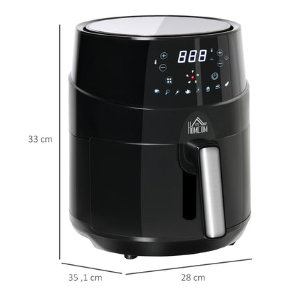 Horkovzdušná fritéza 4.5L, 1500W, 8 programů, nepřilnavý koš