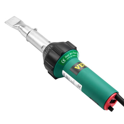 Hot Air Plastic Welder Kit, 1600W, 2 Nozzles, Seam Roller
