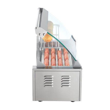 Hot Dog Roller Grill, 5-Roller, 12-Capacity, 1000W
