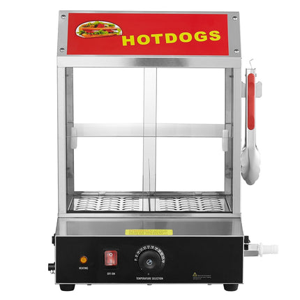 Hot Dog Steamer, 27L, 2-Tier, Temperature Control