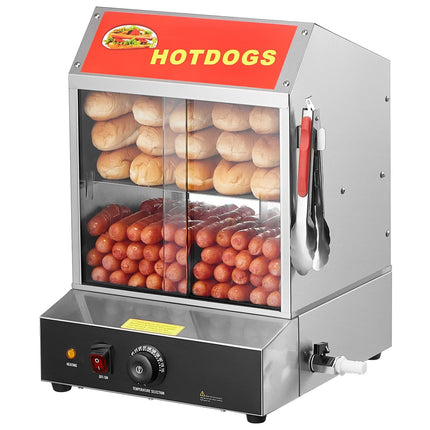 Hot Dog Steamer, 27L, 2-Tier, Temperature Control