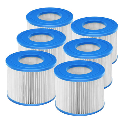Hot Tub Filter Cartridges, 6-Pack, 10 x 8 cm