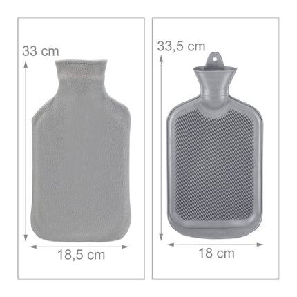 Termofor s obalem, šedý, objem 1.5L