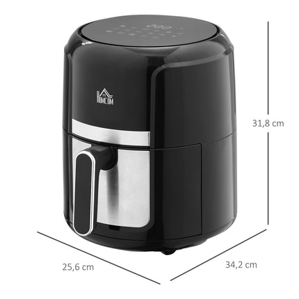 Horkovzdušná fritéza 4L, 12 programů, LED displej, nepřilnavý koš