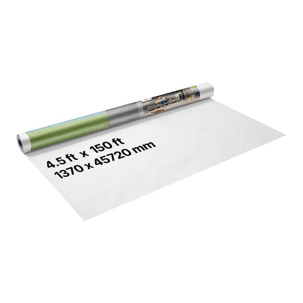House Wrap Vapor Barrier, 4.5 x 150 ft, 0.13 mm