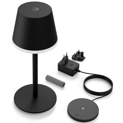 Hue Go přenosná stolní lampa černá/tmavě šedá