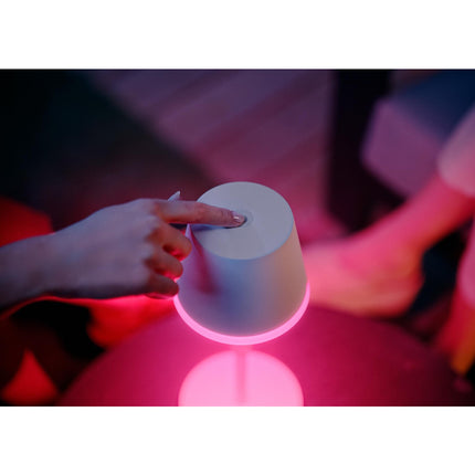 Hue Go přenosná stolní lampa bílá/šalvějově zelená