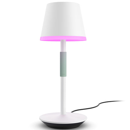 Hue Go přenosná stolní lampa bílá/šalvějově zelená