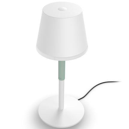 Hue Go přenosná stolní lampa bílá/šalvějově zelená