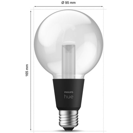 Hue Lightguide Globe 95mm E27 White and Color Ambiance