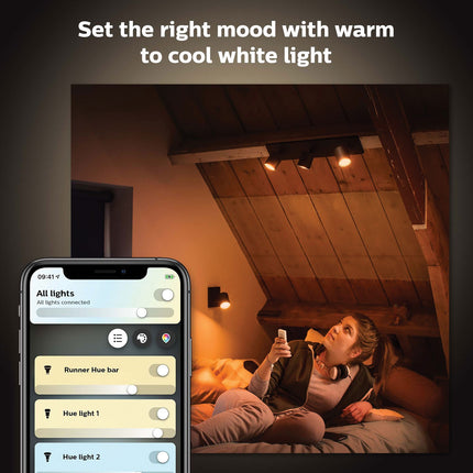 Hue Runner White Ambiance 3 bodovky 1200 lm černá