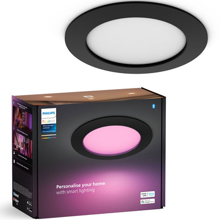 Hue Slim Downlight L 170mm White and Color Ambiance černá 1 ks
