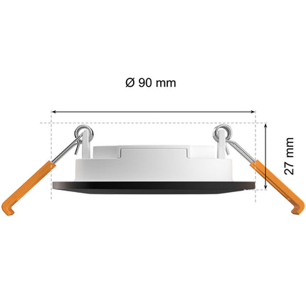 Hue Slim Downlight S 90mm White and Color Ambiance Black 1-pack