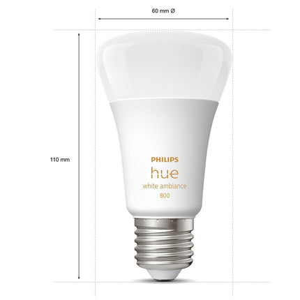 Hue White Ambiance E27 4 ks