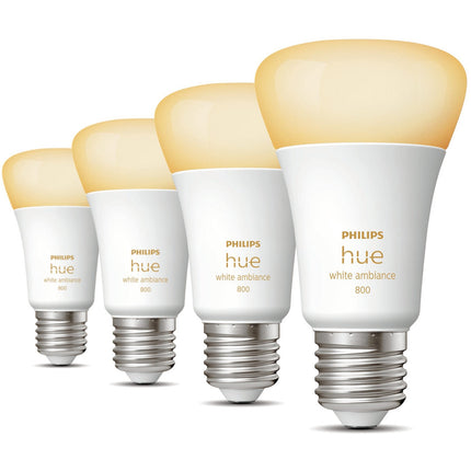 Hue White Ambiance E27 4 ks