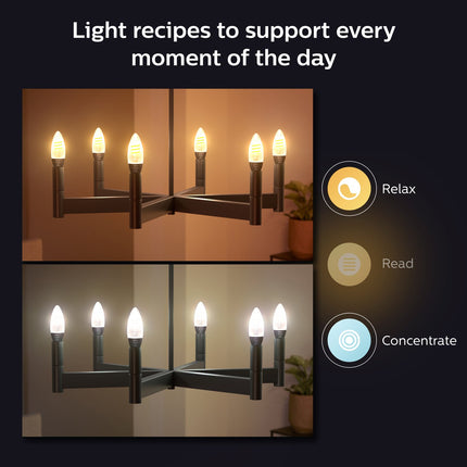 Hue White Ambiance Filament E14 Krone 350 lm 1 ks