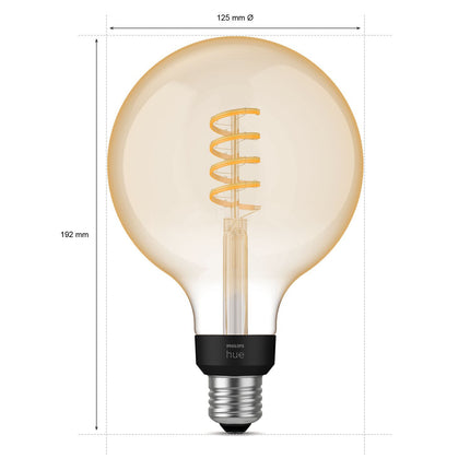 Hue White Ambiance Filament E27 G125 Glob